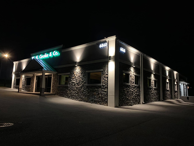 W H Cooke reduced W.H.Cooke at night